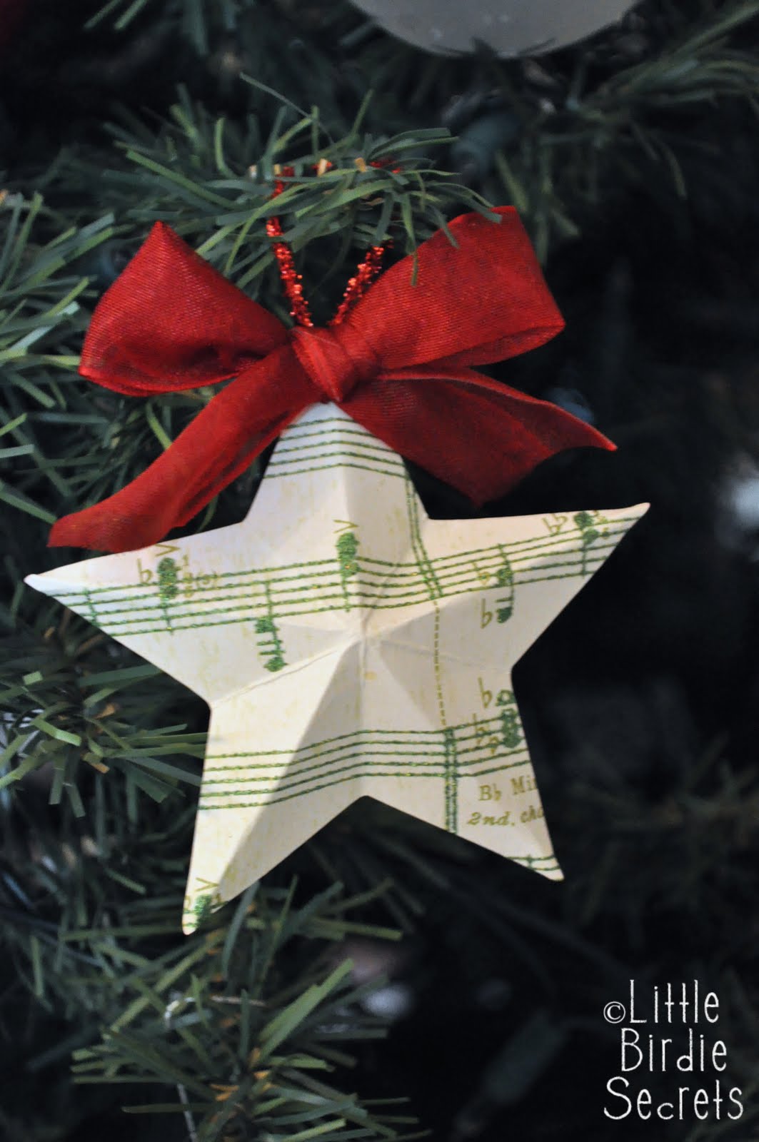 3d paper star christmas ornament