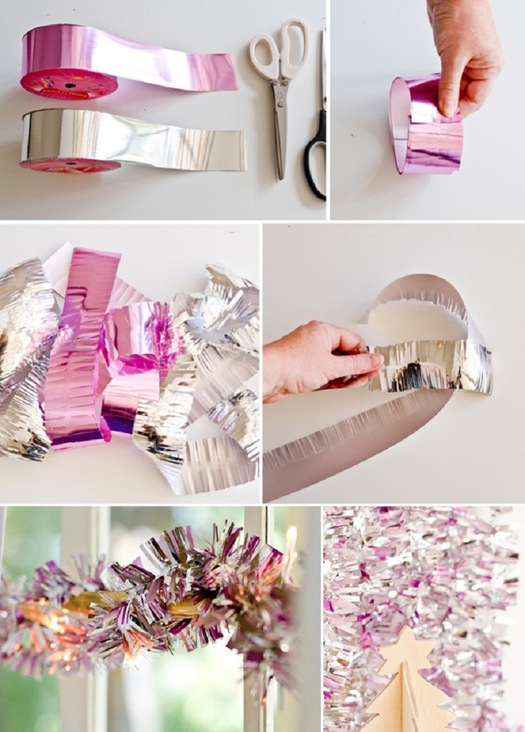 pink-and-silver-streamers-out-of-leftover-wrapping-ribbon