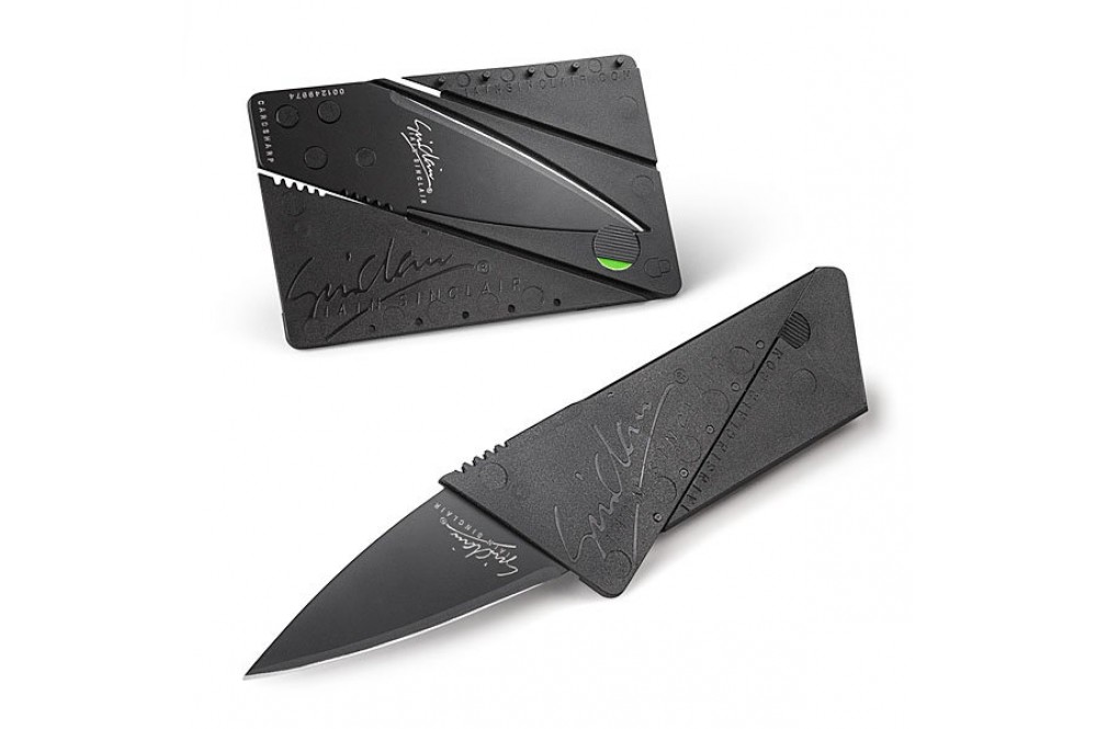 Skládací nůž ve tvaru platerbní karty