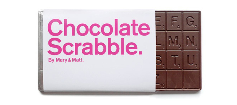 10 Čokoládový scrabble