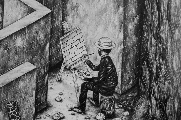 Jérémie Amigo - černobílé kresby