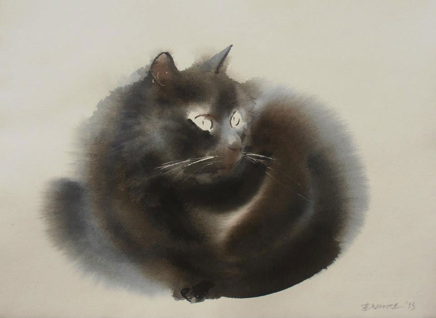 watercolor-cats-ink-paitings-endre-penovac-10