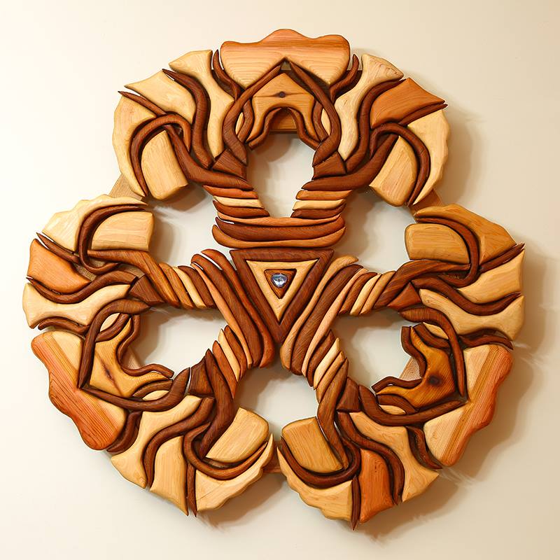 Andy Smith (Garden Elf Creations): Závěsné dřevěné mandaly a symboly