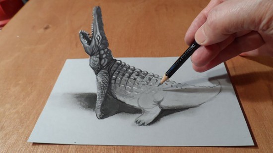 18-Insane-Pencil-Drawings-Crocodile