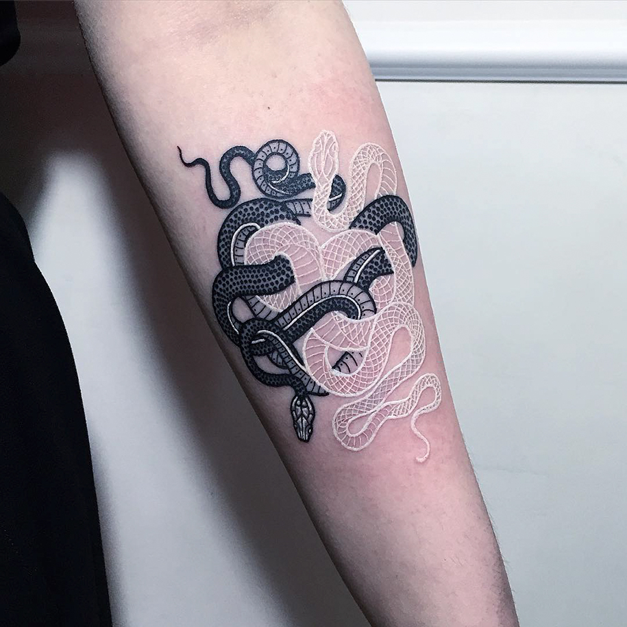 black-and-white-snake-tattoos-mirko-sata-6