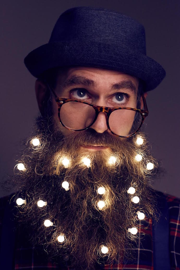 Forget beard baubles and glitter beards, hipsters now opting for twinkling fairy lights as the latest way to add an extra festive touch to chin fuzz in 2016’s hottest Christmas trend. East Village E20 providing beard pimping service to gentlemen wanting to adorn themselves with the yuletide facial hair accessory at Christmas Makers Market on Sunday 11th December. For further information please contact the East Village team at Hope & Glory on 020 3588 9700 or at getlivinglondon@hopeandglorypr.com PR Handout - editorial usage only. Photographer's name must be kept as byline/credit metadata if distributed by agencies.??Copyright: © Mikael Buck / East Village